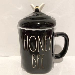 Rae Dunn HONEY BEE Mug with Bee Topper 🐝 Coffee